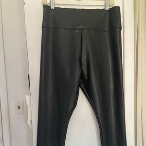 Faux leather leggings